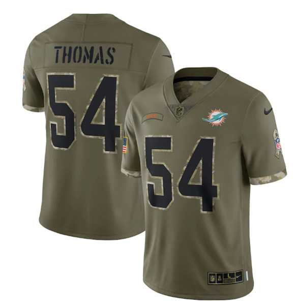 Men's Miami Dolphins #54 Zach Thomas 2022 Olive Salute To Service Limited Stitched Jersey,We sell and wholesale Men's Miami Dolphins #54 Zach Thomas 2022 Olive Salute To Service Limited Stitched Jersey on line form chian!